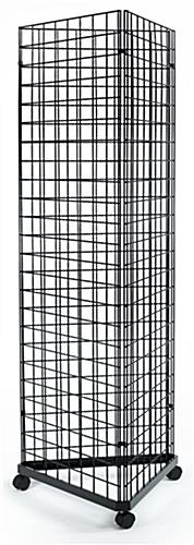 Triangle grid tower with castors