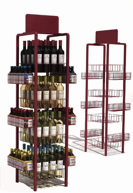 4-sides wine display