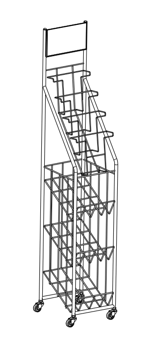 Magazines display rack