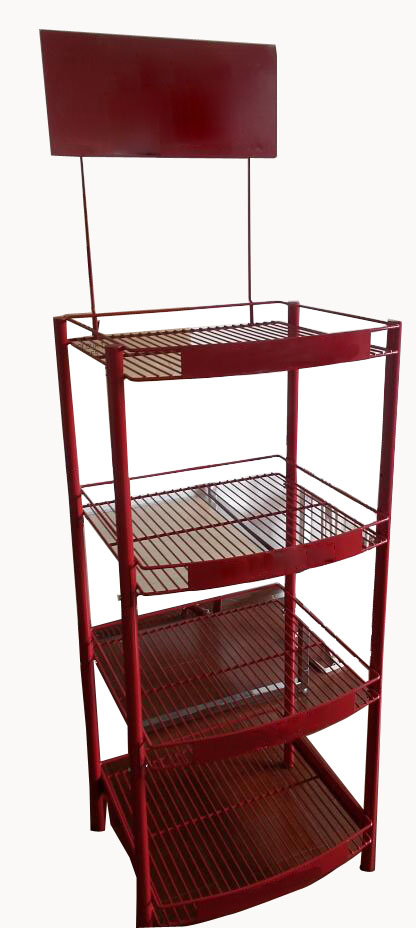 Metal display rack