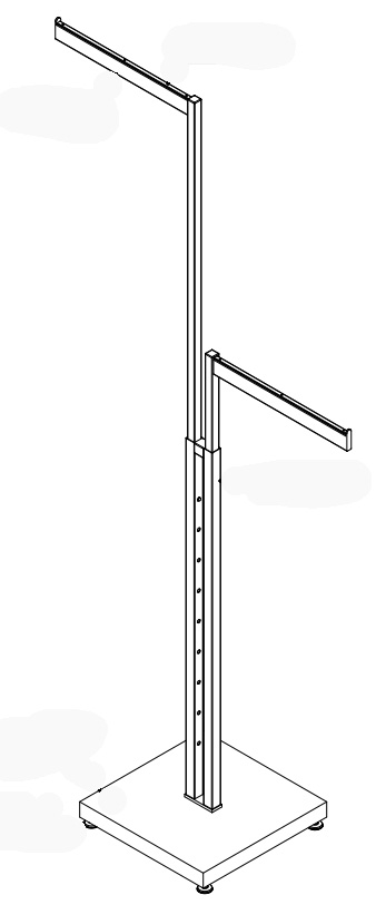 2 way garment rack