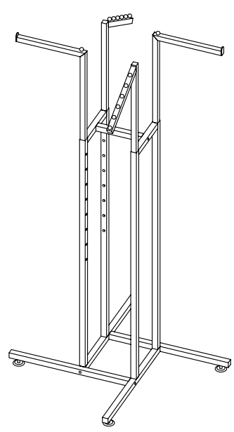 4 way garment rack