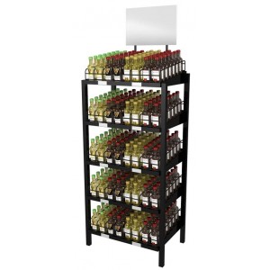 5 tier beverage display racks