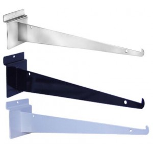 Metal shelf bracket