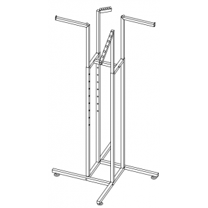 4 way garment rack